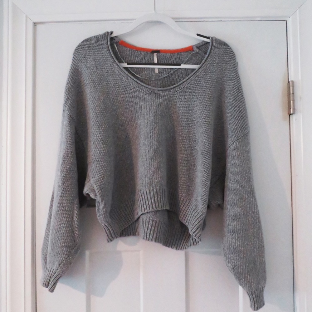 Gray Free People Sweater